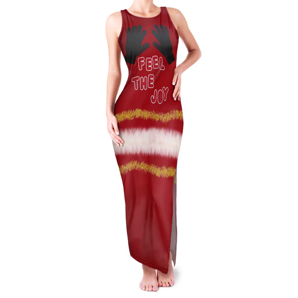 Feel The Joy Christmas Family Matching Tank Maxi Dress and Hawaiian Shirt Xmas Holiday Patterns - Wonder Print Shop