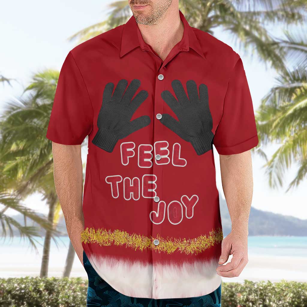 Feel The Joy Christmas Hawaiian Shirt Xmas Holiday Patterns - Wonder Print Shop