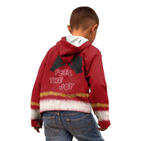 Feel The Joy Christmas Kid Hoodie Xmas Holiday Patterns - Wonder Print Shop