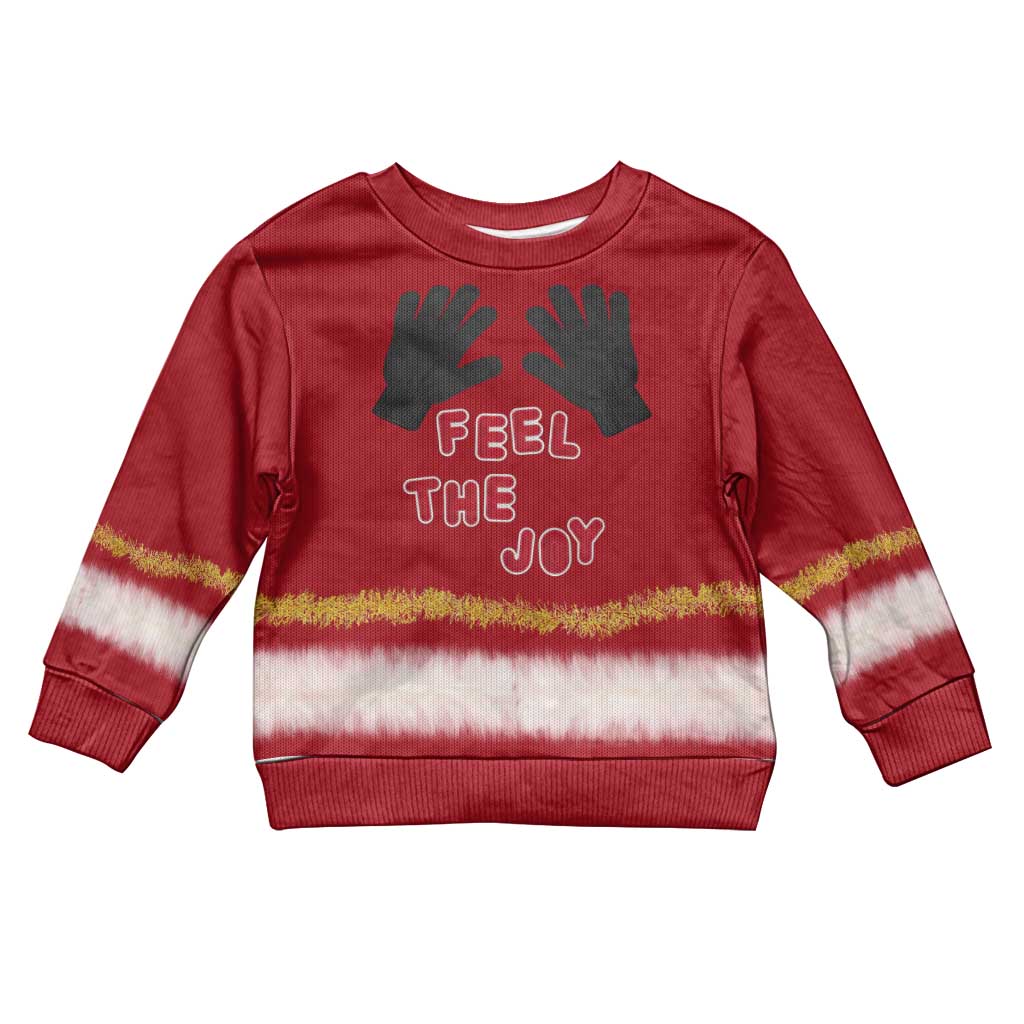 Feel The Joy Christmas Kid Ugly Christmas Sweater Xmas Holiday Patterns - Wonder Print Shop