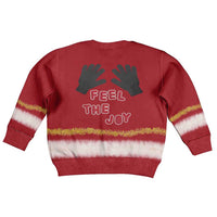 Feel The Joy Christmas Kid Ugly Christmas Sweater Xmas Holiday Patterns - Wonder Print Shop