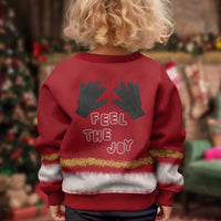 Feel The Joy Christmas Kid Ugly Christmas Sweater Xmas Holiday Patterns - Wonder Print Shop