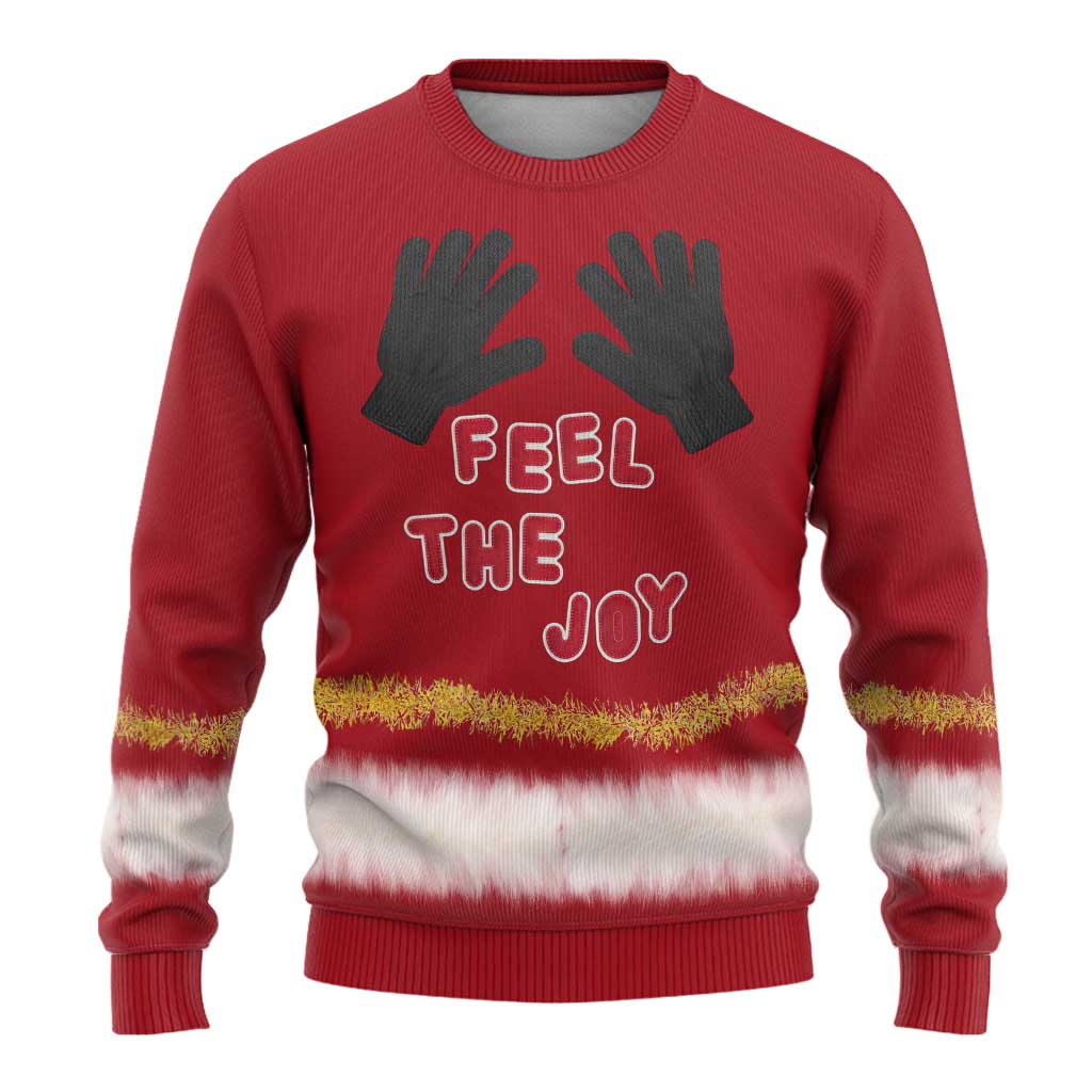 Feel The Joy Christmas Ugly Christmas Sweater Xmas Holiday Patterns - Wonder Print Shop