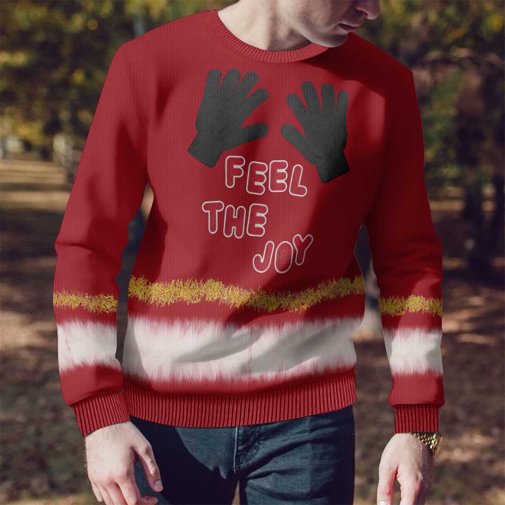 Feel The Joy Christmas Ugly Christmas Sweater Xmas Holiday Patterns - Wonder Print Shop