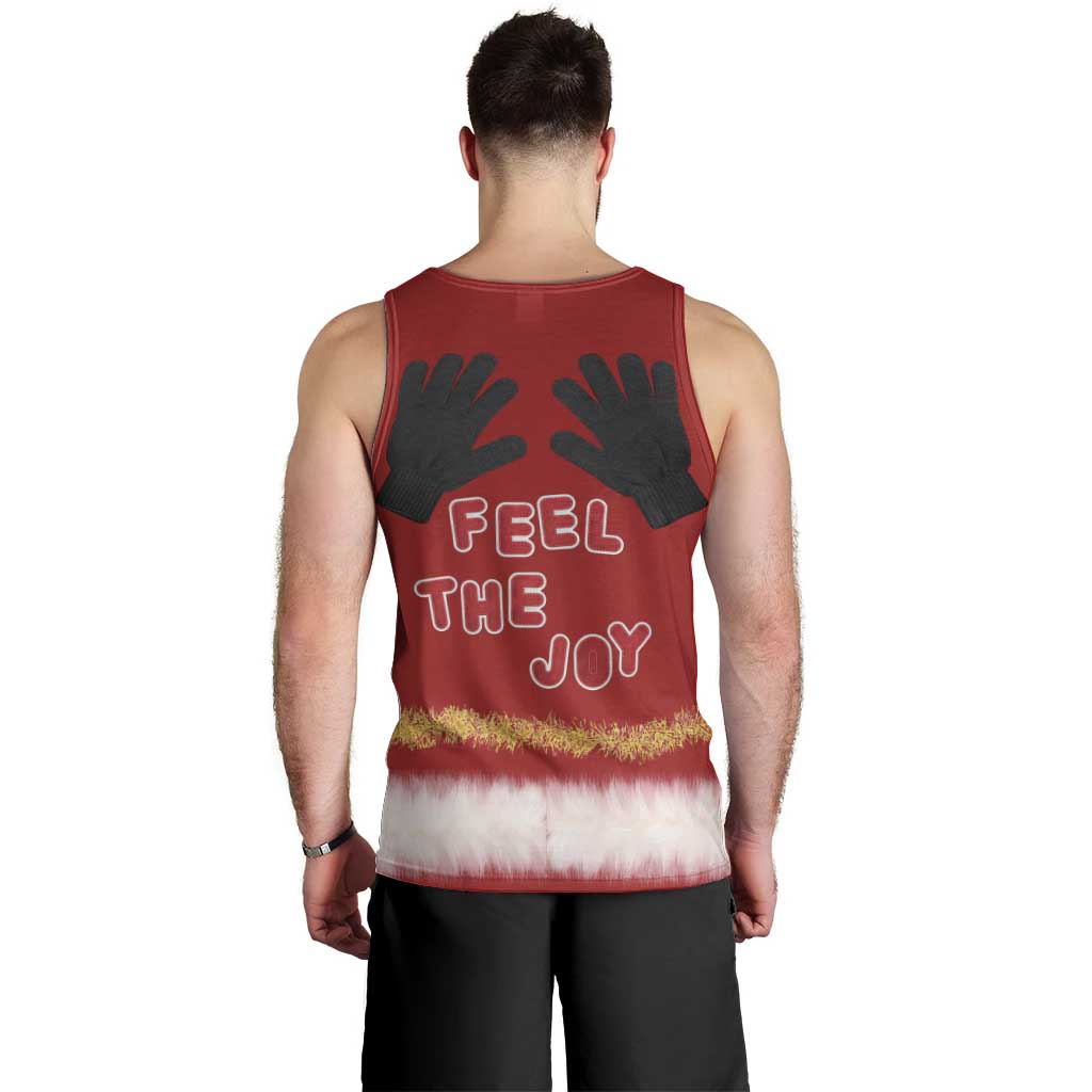 Feel The Joy Christmas Men Tank Top Xmas Holiday Patterns - Wonder Print Shop