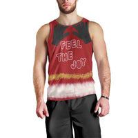 Feel The Joy Christmas Men Tank Top Xmas Holiday Patterns - Wonder Print Shop