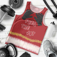 Feel The Joy Christmas Men Tank Top Xmas Holiday Patterns - Wonder Print Shop