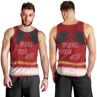 Feel The Joy Christmas Men Tank Top Xmas Holiday Patterns - Wonder Print Shop