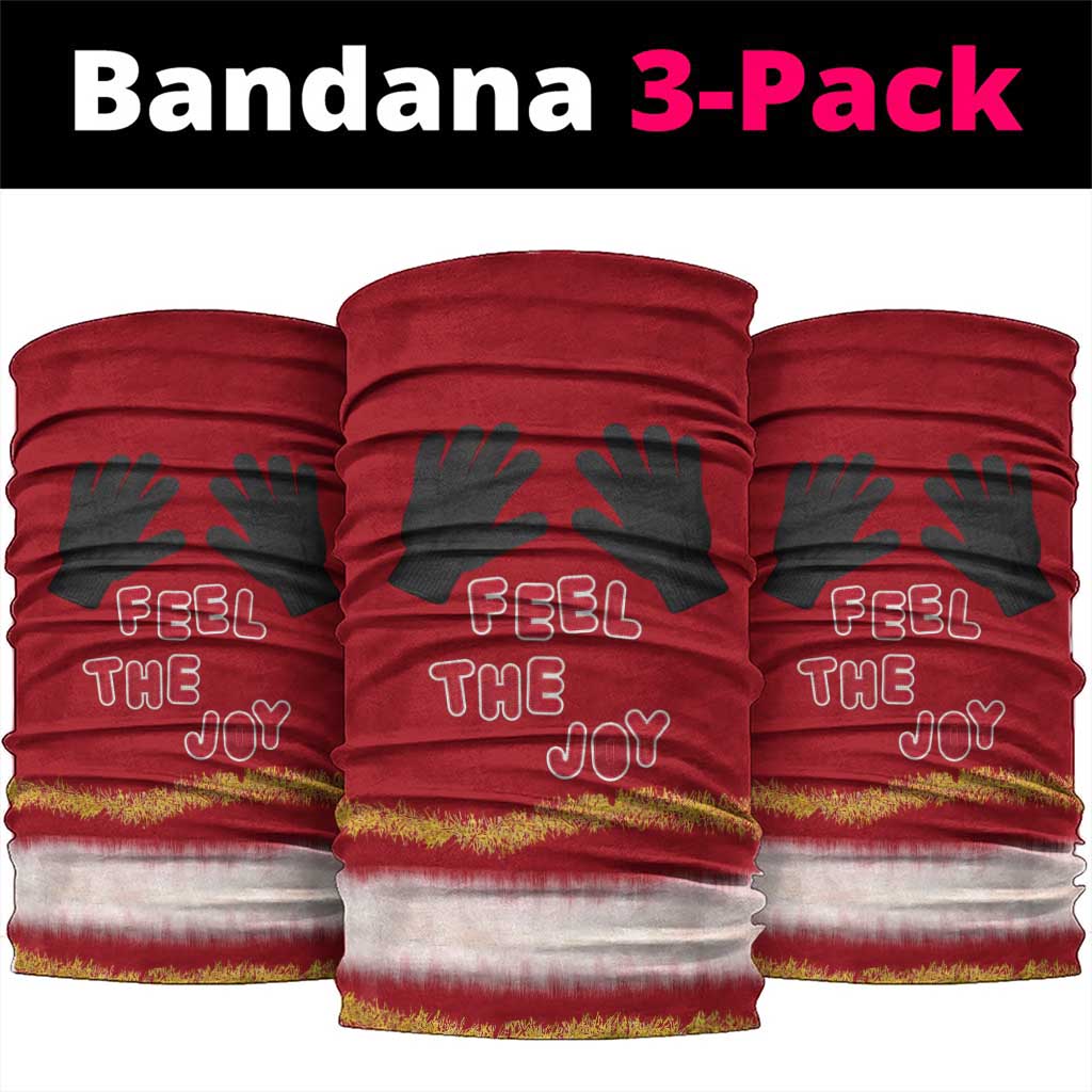 Feel The Joy Christmas Neck Gaiter Xmas Holiday Patterns - Wonder Print Shop