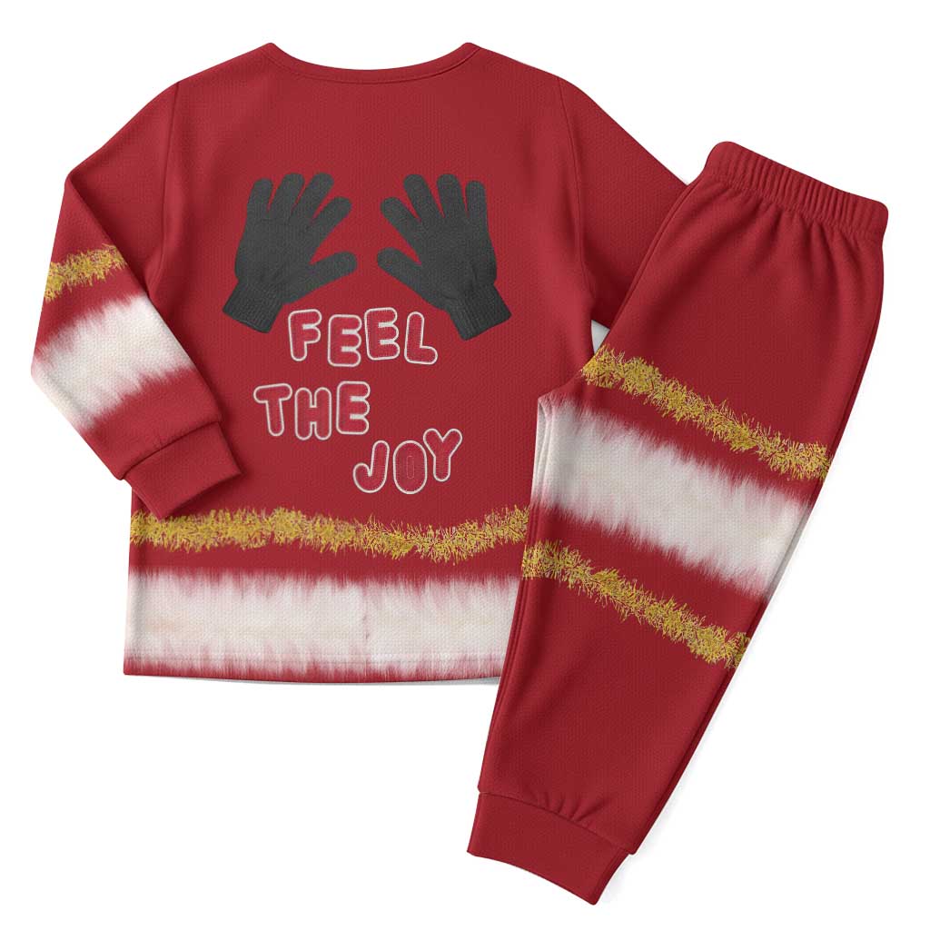 Feel The Joy Christmas Pajama Set Xmas Holiday Patterns - Wonder Print Shop