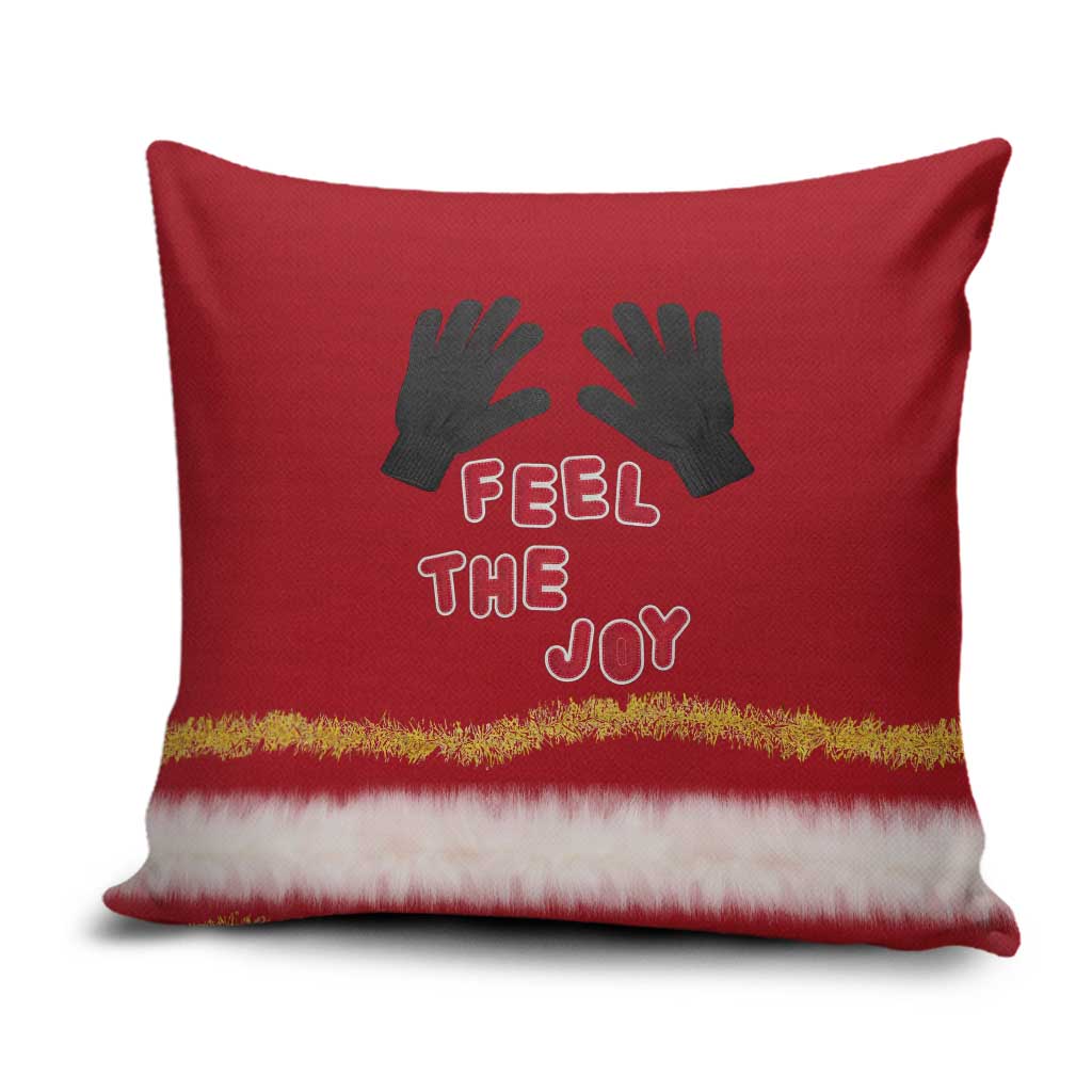 Feel The Joy Christmas Pillow Cover Xmas Holiday Patterns - Wonder Print Shop
