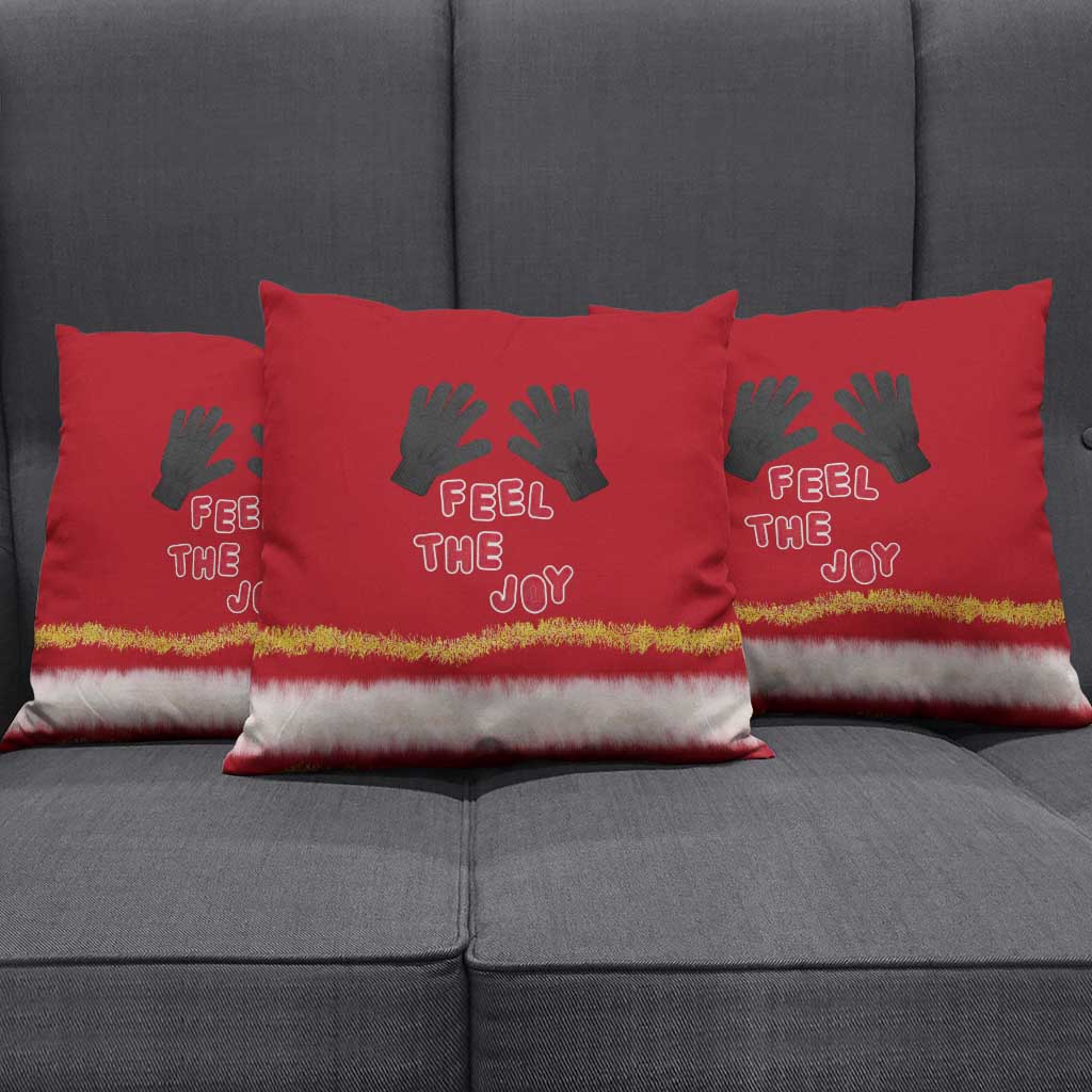 Feel The Joy Christmas Pillow Cover Xmas Holiday Patterns - Wonder Print Shop