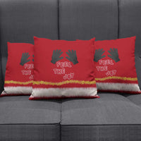 Feel The Joy Christmas Pillow Cover Xmas Holiday Patterns - Wonder Print Shop