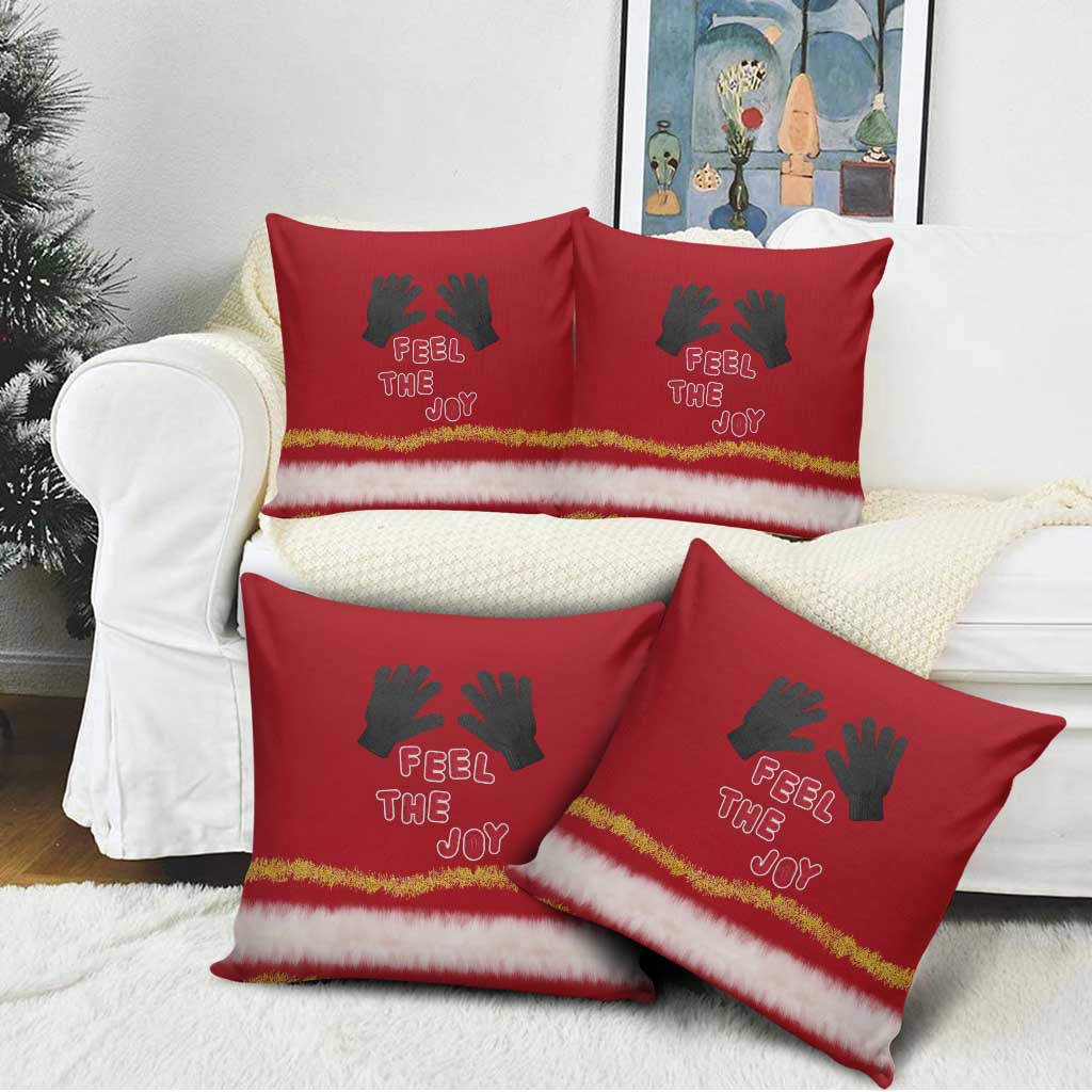 Feel The Joy Christmas Pillow Cover Xmas Holiday Patterns - Wonder Print Shop