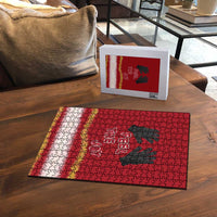 Feel The Joy Christmas Puzzle Xmas Holiday Patterns - Wonder Print Shop