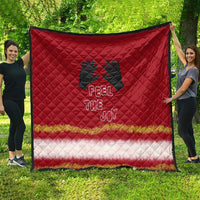 Feel The Joy Christmas Quilt Xmas Holiday Patterns - Wonder Print Shop