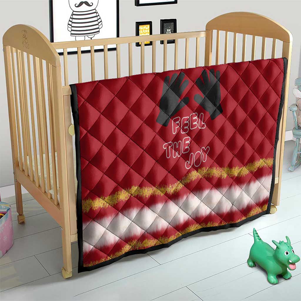 Feel The Joy Christmas Quilt Xmas Holiday Patterns - Wonder Print Shop