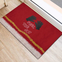 Feel The Joy Christmas Rubber Doormat Xmas Holiday Patterns - Wonder Print Shop