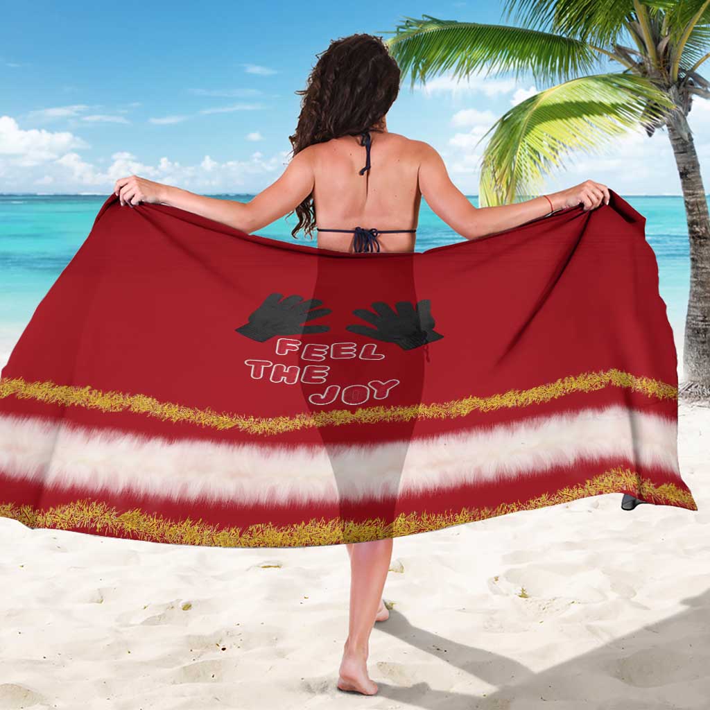 Feel The Joy Christmas Sarong Xmas Holiday Patterns - Wonder Print Shop