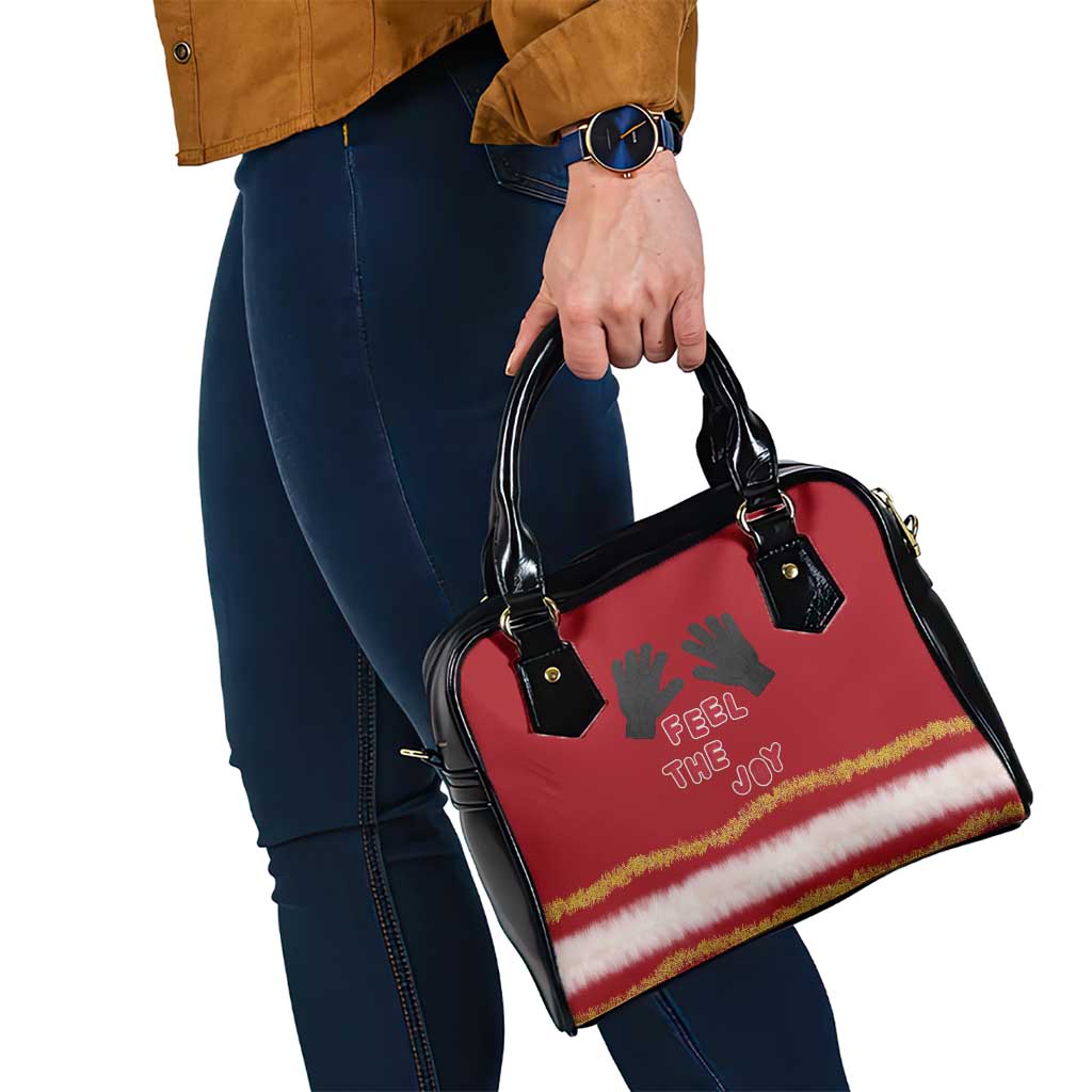 Feel The Joy Christmas Shoulder Handbag Xmas Holiday Patterns - Wonder Print Shop