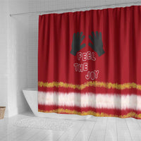 Feel The Joy Christmas Shower Curtain Xmas Holiday Patterns - Wonder Print Shop