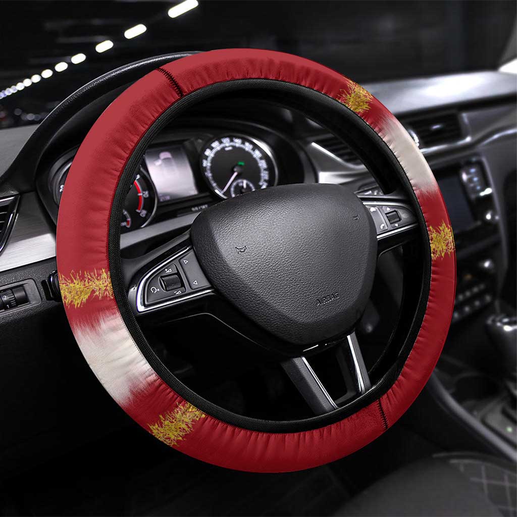 Feel The Joy Christmas Steering Wheel Cover Xmas Holiday Patterns - Wonder Print Shop