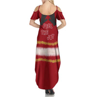 Feel The Joy Christmas Summer Maxi Dress Xmas Holiday Patterns - Wonder Print Shop