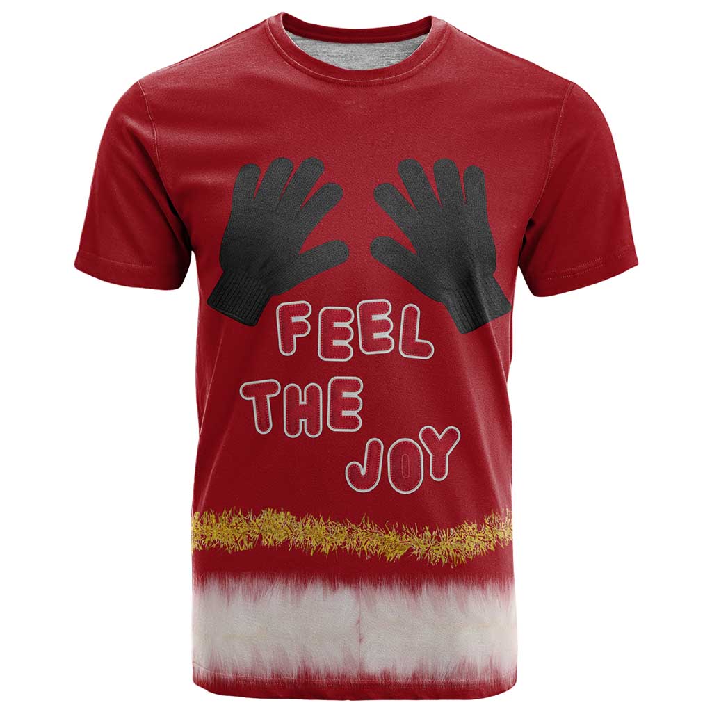Feel The Joy Christmas T Shirt Xmas Holiday Patterns - Wonder Print Shop