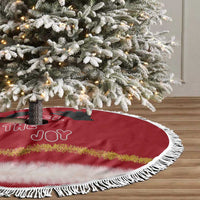 Feel The Joy Christmas Tree Skirt Xmas Holiday Patterns - Wonder Print Shop