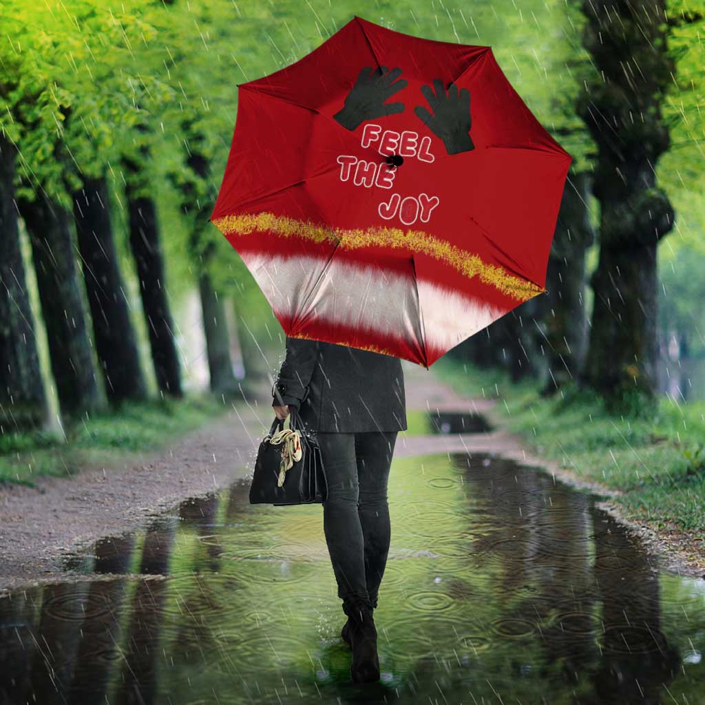 Feel The Joy Christmas Umbrella Xmas Holiday Patterns - Wonder Print Shop