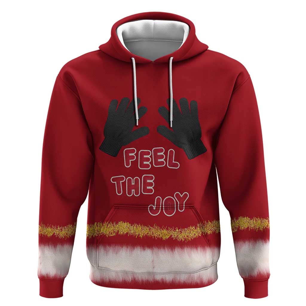 Feel The Joy Christmas Zip Hoodie Xmas Holiday Patterns - Wonder Print Shop
