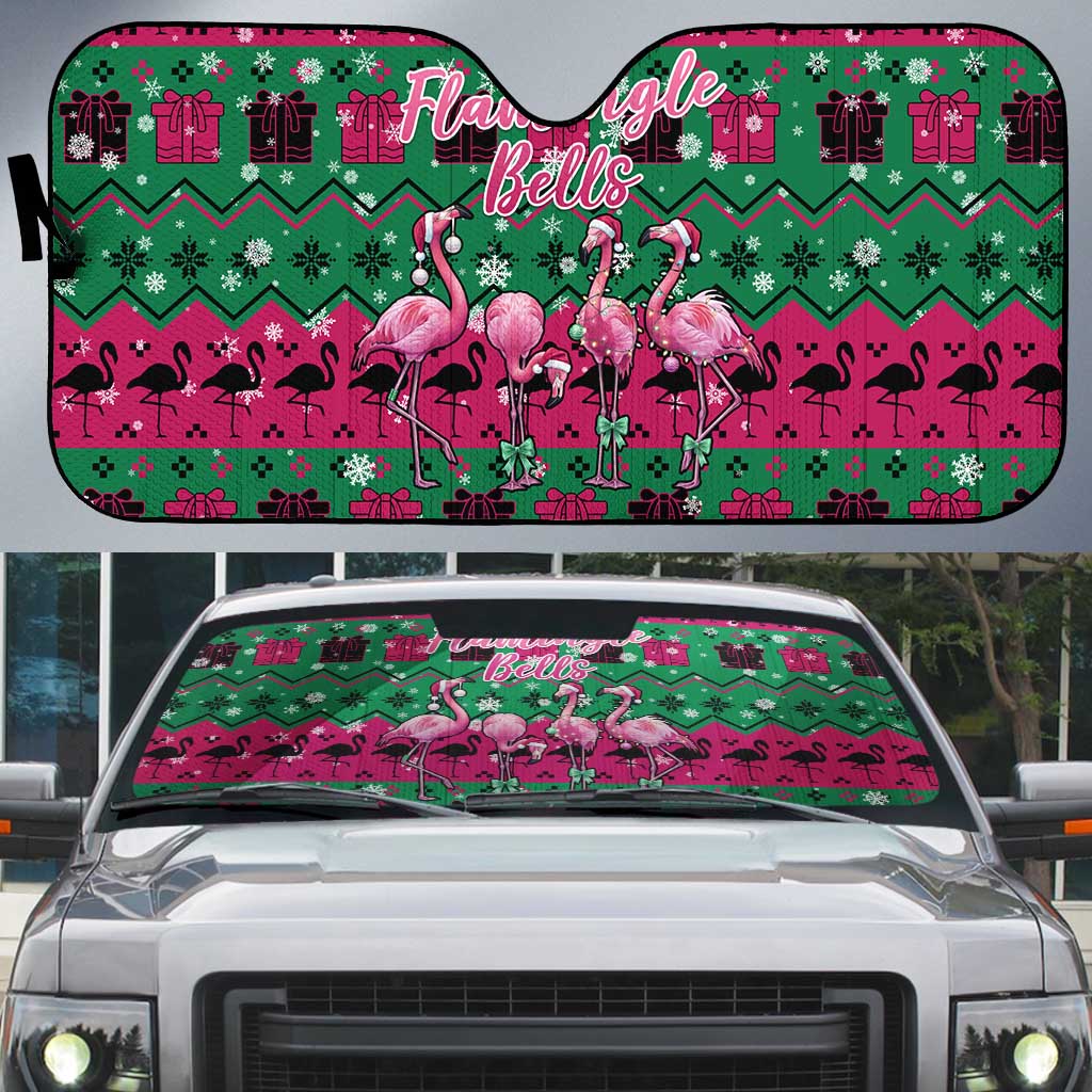 Firefighter Presents Christmas Auto Sun Shade Xmas Holiday Patterns - Wonder Print Shop
