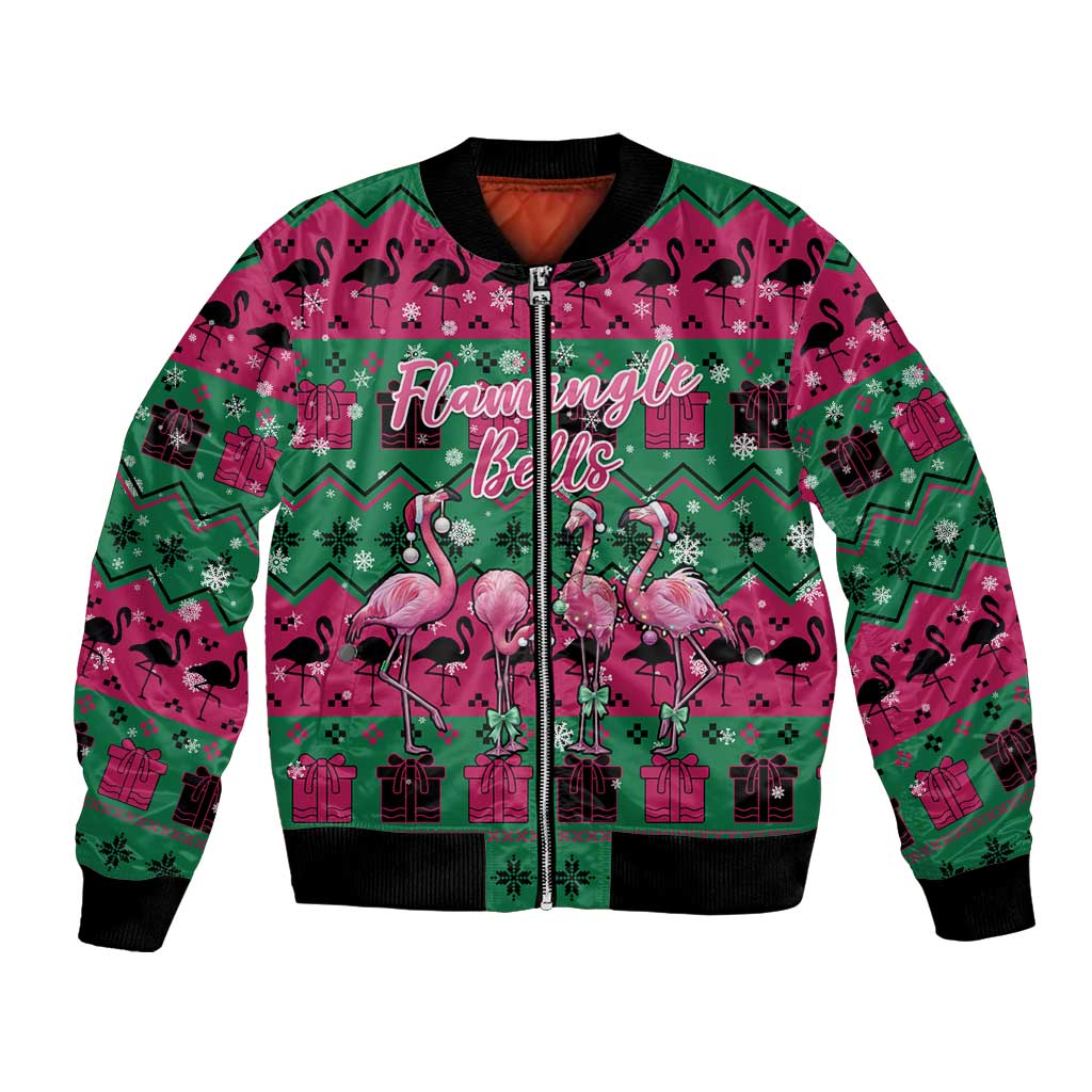 Firefighter Presents Christmas Bomber Jacket Xmas Holiday Patterns - Wonder Print Shop