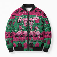 Firefighter Presents Christmas Bomber Puffer Jacket Xmas Holiday Patterns - Wonder Print Shop
