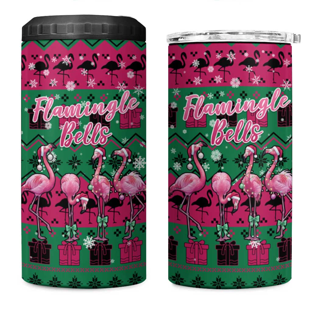 Firefighter Presents Christmas 4 in 1 Can Cooler Tumbler Xmas Holiday Patterns - Wonder Print Shop