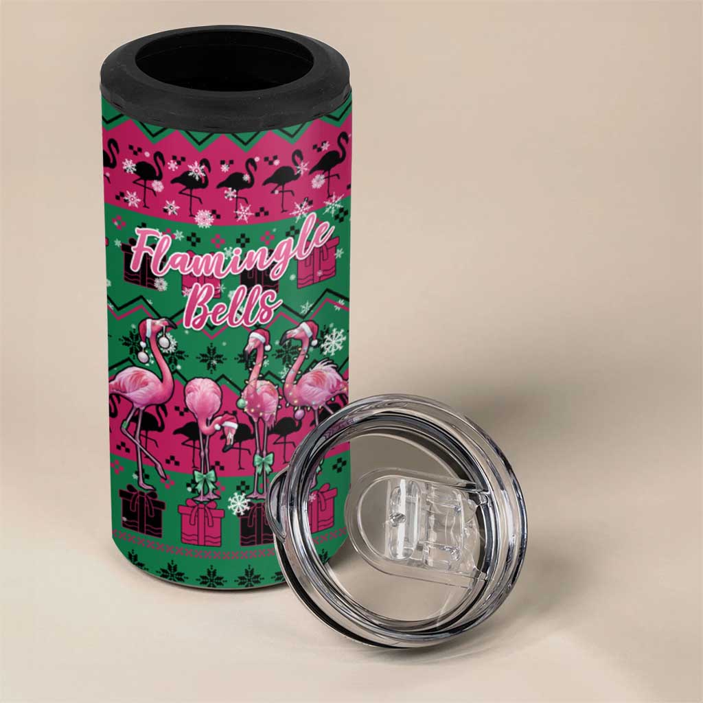 Firefighter Presents Christmas 4 in 1 Can Cooler Tumbler Xmas Holiday Patterns - Wonder Print Shop