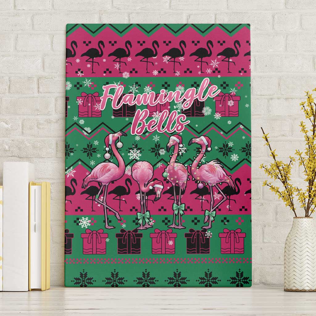 Firefighter Presents Christmas Canvas Wall Art Xmas Holiday Patterns - Wonder Print Shop