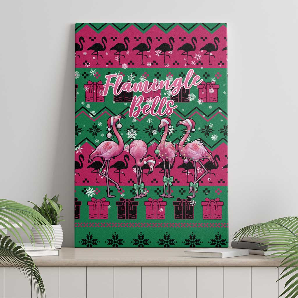 Firefighter Presents Christmas Canvas Wall Art Xmas Holiday Patterns - Wonder Print Shop
