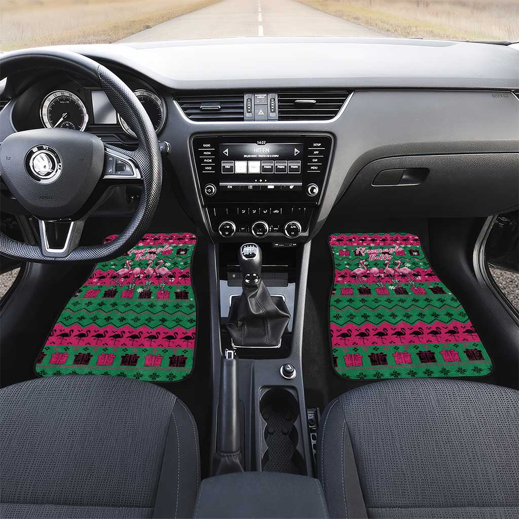Firefighter Presents Christmas Car Mats Xmas Holiday Patterns - Wonder Print Shop