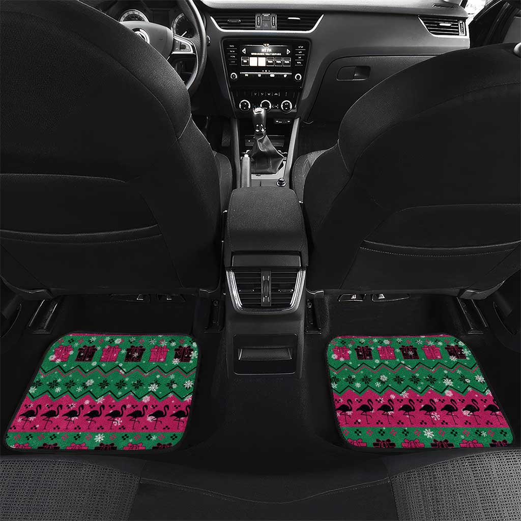 Firefighter Presents Christmas Car Mats Xmas Holiday Patterns - Wonder Print Shop