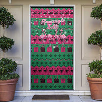 Firefighter Presents Christmas Door Cover Xmas Holiday Patterns - undefined