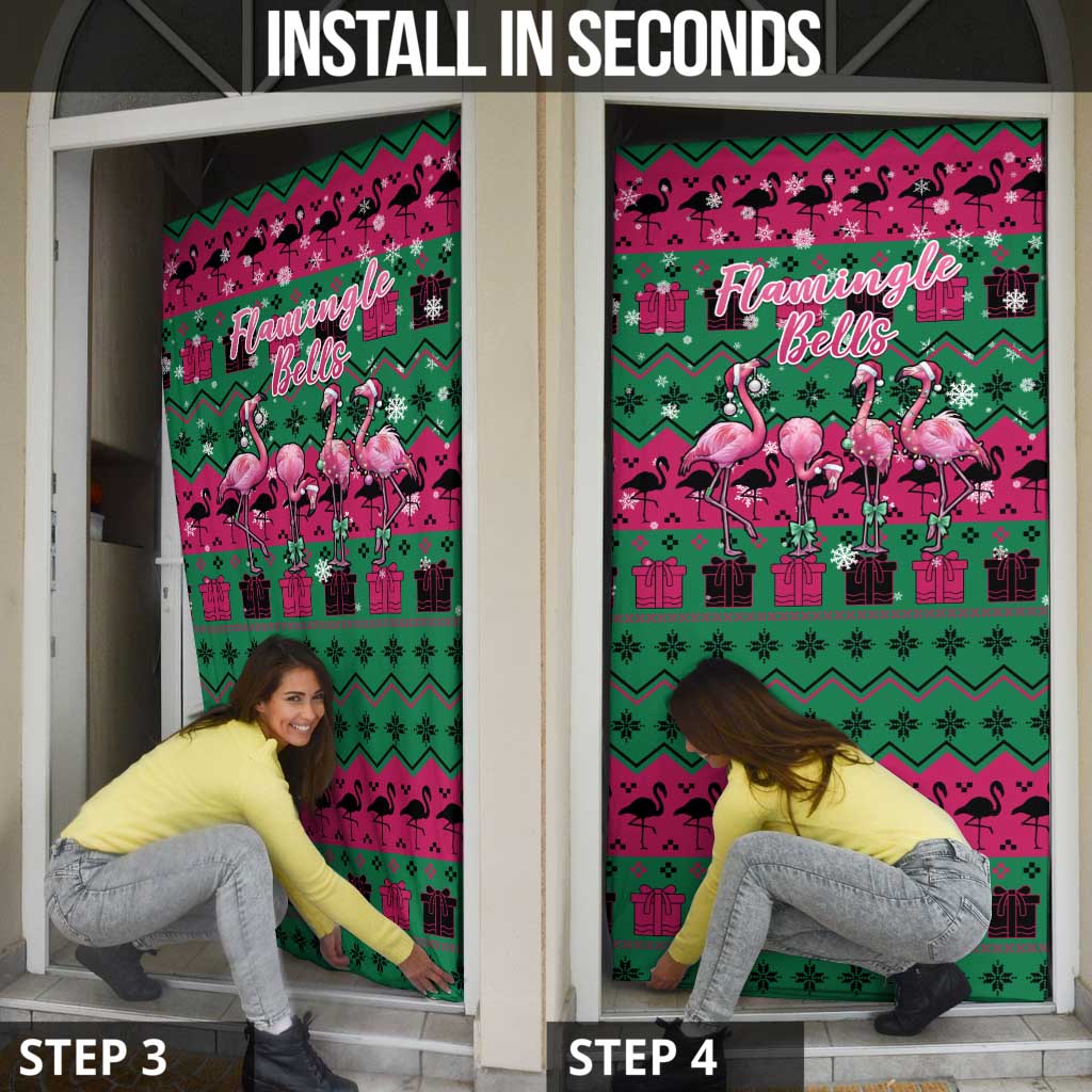 Firefighter Presents Christmas Door Cover Xmas Holiday Patterns - undefined