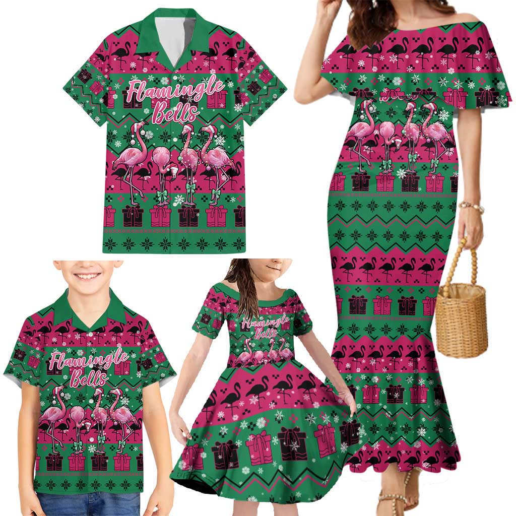 Firefighter Presents Christmas Family Matching Mermaid Dress and Hawaiian Shirt Xmas Holiday Patterns - Wonder Print Shop