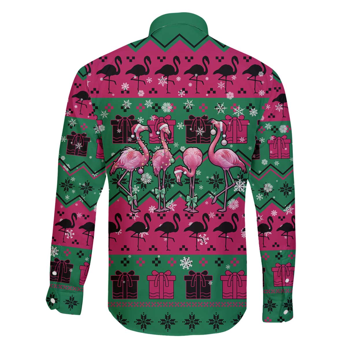 Firefighter Presents Christmas Family Matching Off The Shoulder Long Sleeve Dress and Hawaiian Shirt Xmas Holiday Patterns - Wonder Print Shop