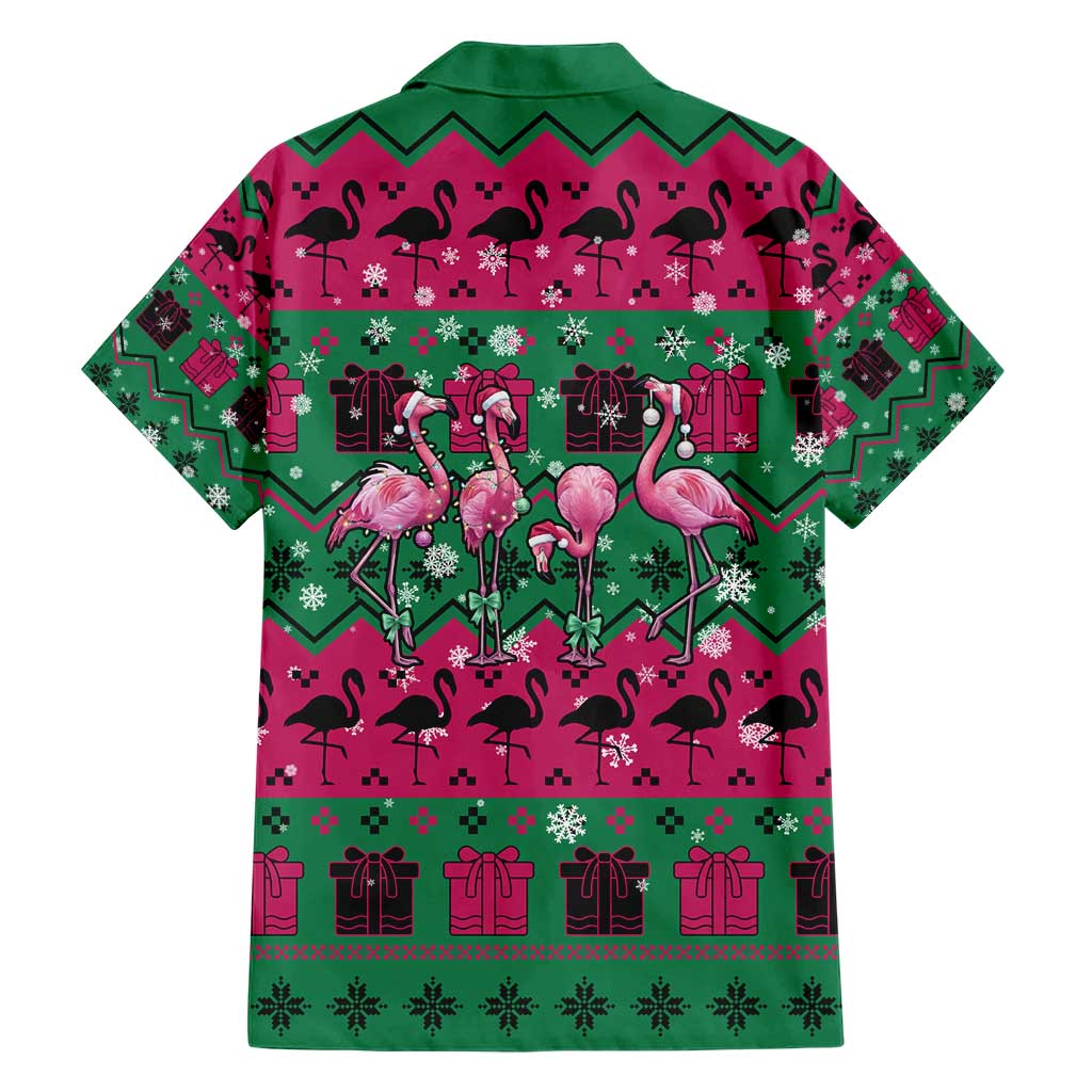 Firefighter Presents Christmas Family Matching Short Sleeve Bodycon Dress and Hawaiian Shirt Xmas Holiday Patterns - Wonder Print Shop