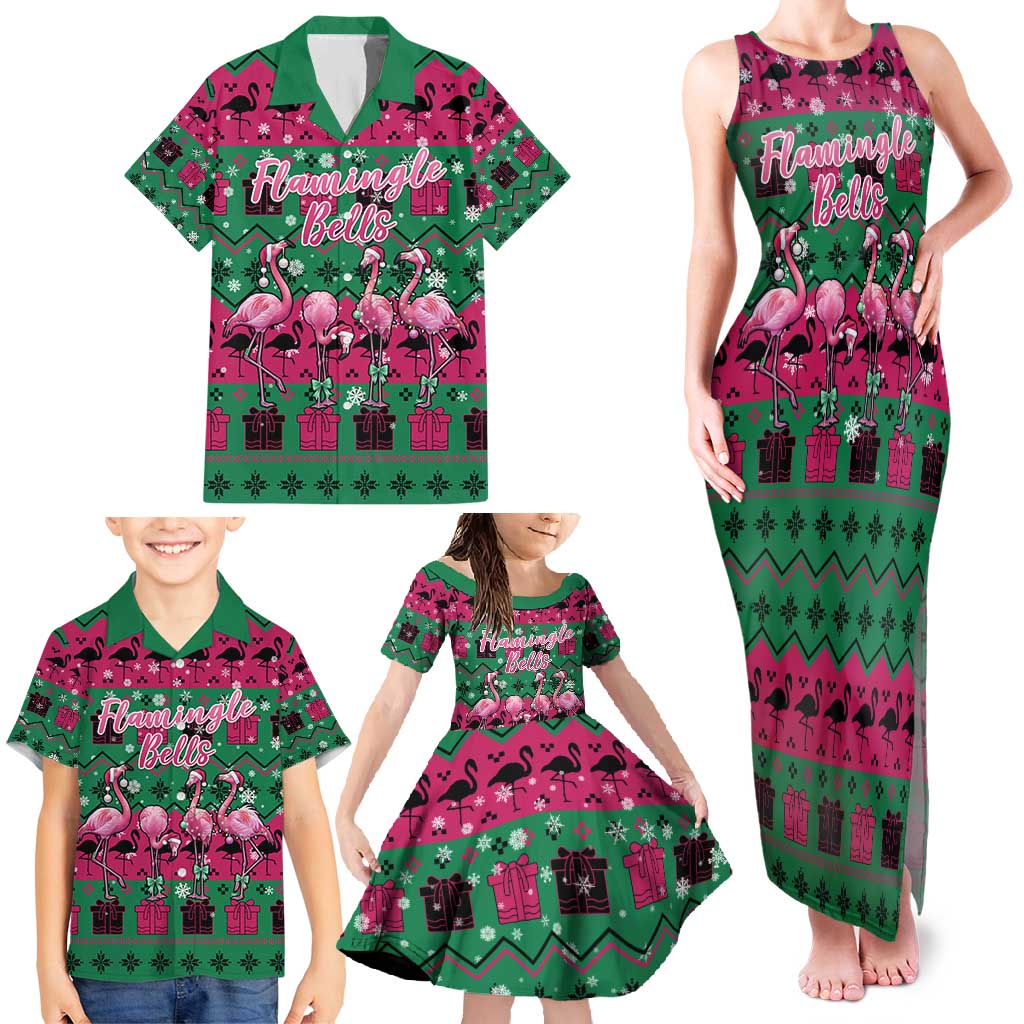 Firefighter Presents Christmas Family Matching Tank Maxi Dress and Hawaiian Shirt Xmas Holiday Patterns - Wonder Print Shop