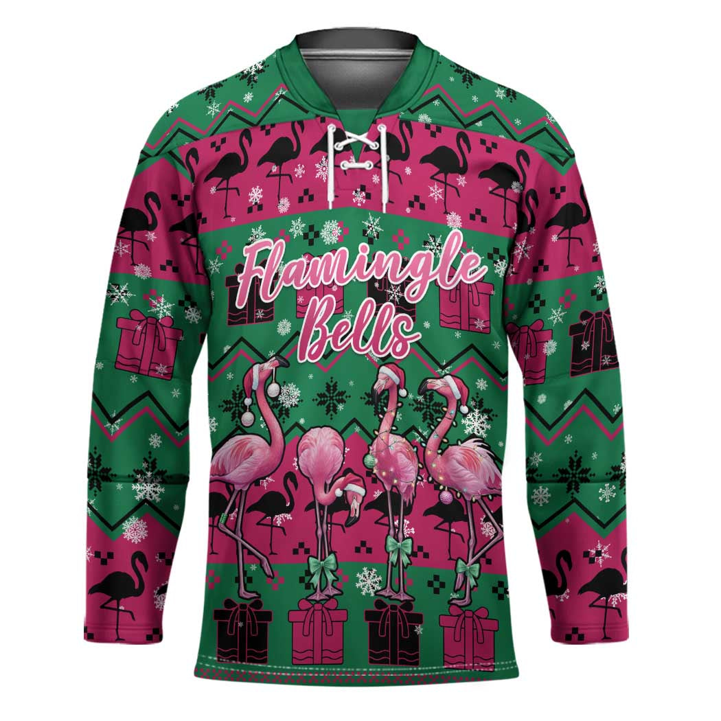 Firefighter Presents Christmas Hockey Jersey Xmas Holiday Patterns - Wonder Print Shop