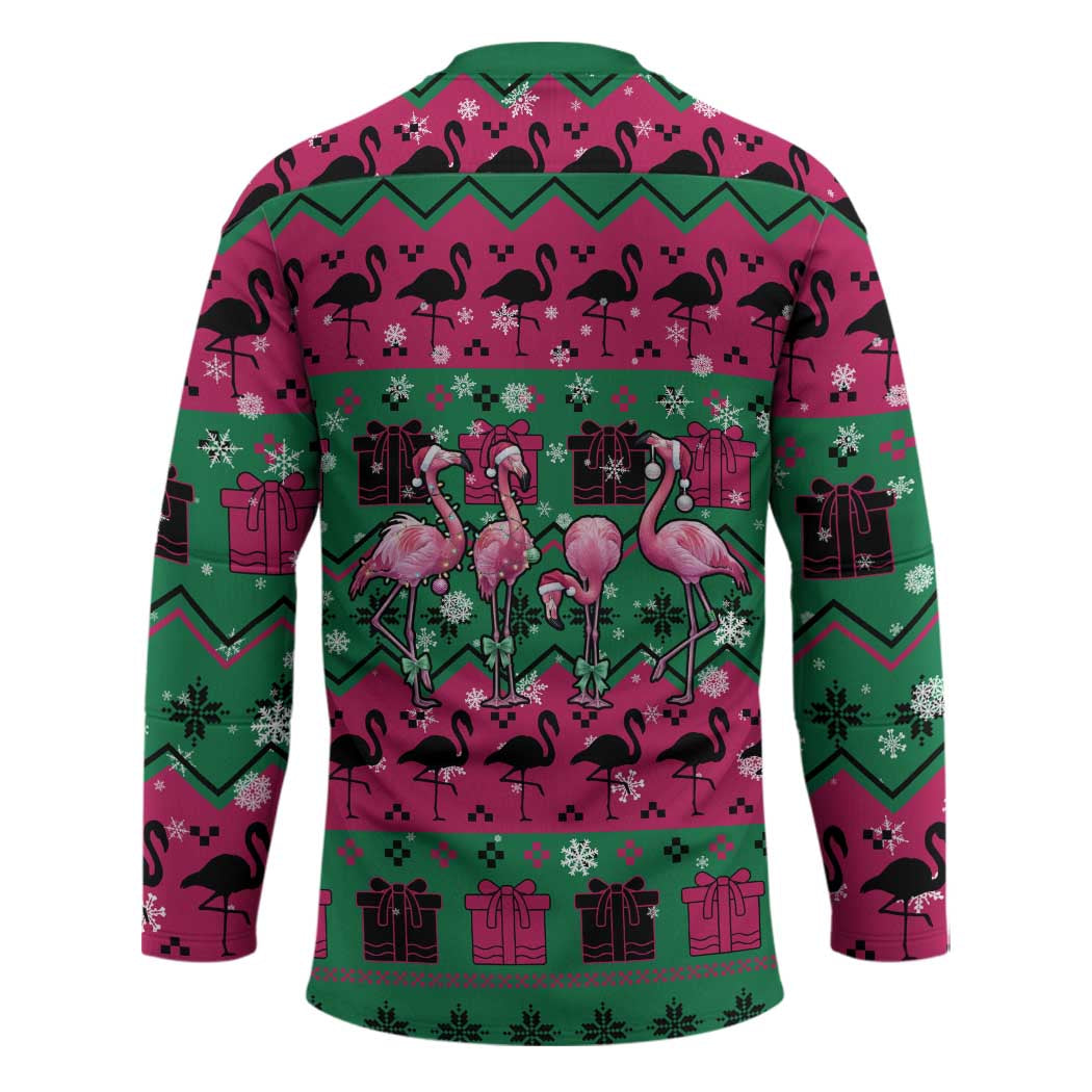 Firefighter Presents Christmas Hockey Jersey Xmas Holiday Patterns - Wonder Print Shop