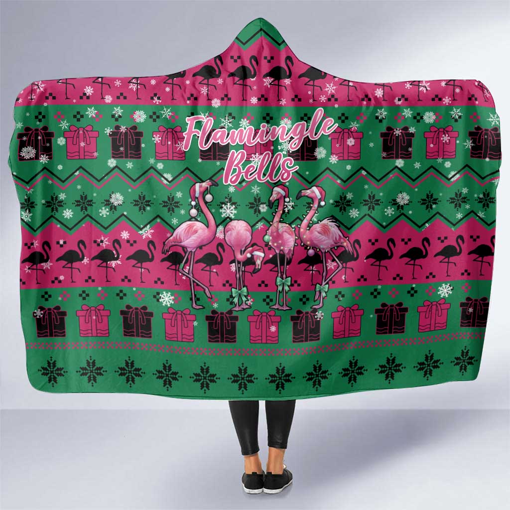 Firefighter Presents Christmas Hooded Blanket Xmas Holiday Patterns - Wonder Print Shop