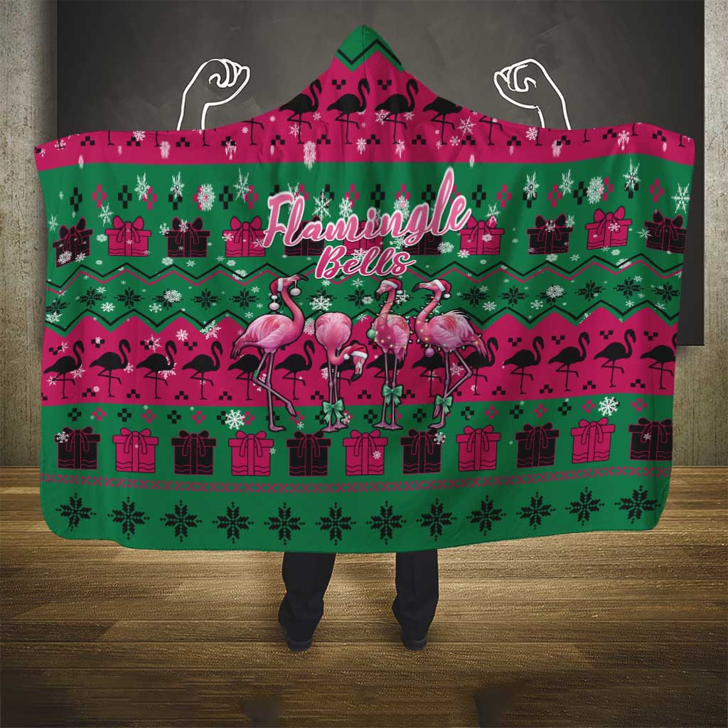 Firefighter Presents Christmas Hooded Blanket Xmas Holiday Patterns - Wonder Print Shop